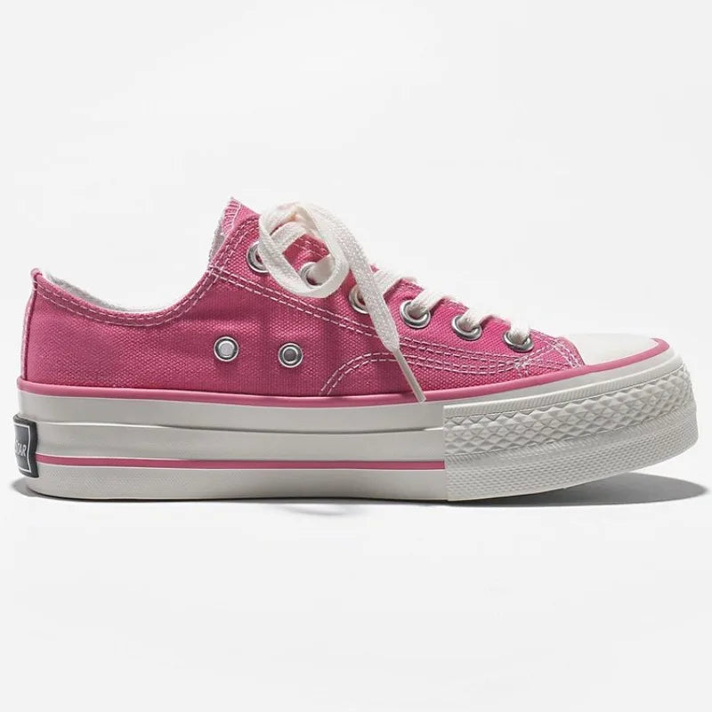 Everly | Orthopedic Platform Canvas Sneakers