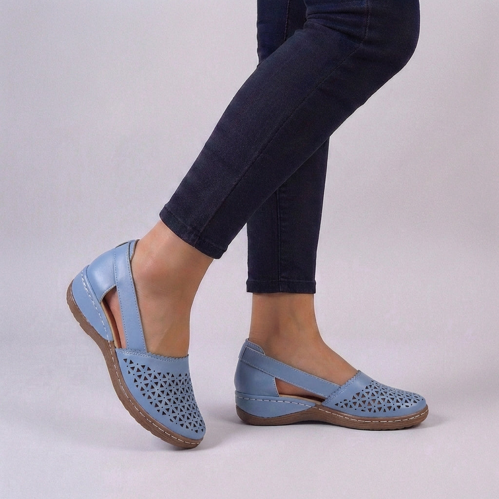 Women's Orthopedic Wide Fit Bunion Shoes Cutout Slip-On Shoes