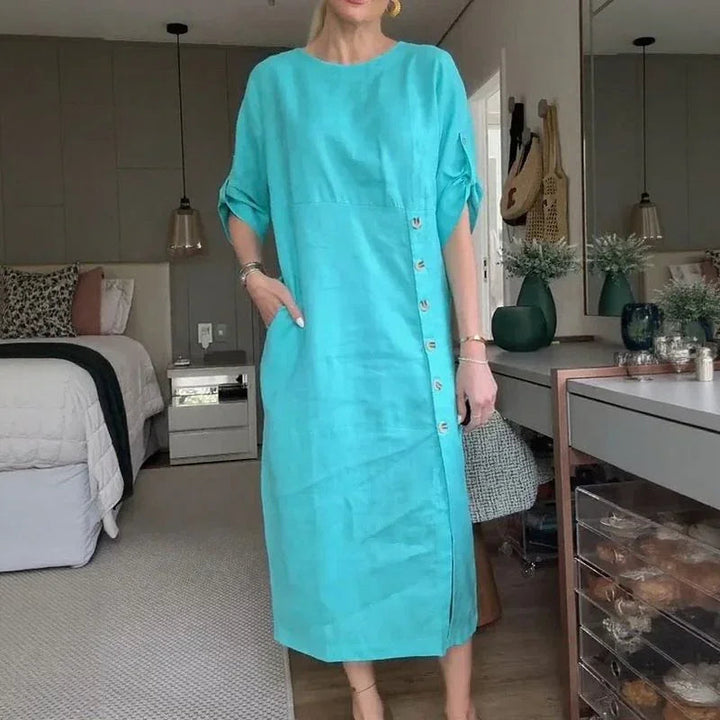 Adelie™ Cotton Linen Dress