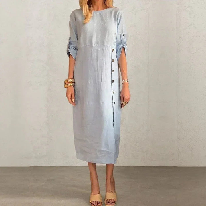 Adelie™ Cotton Linen Dress