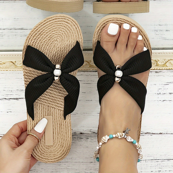 Jaime | Handmade Beaded Flat Slides