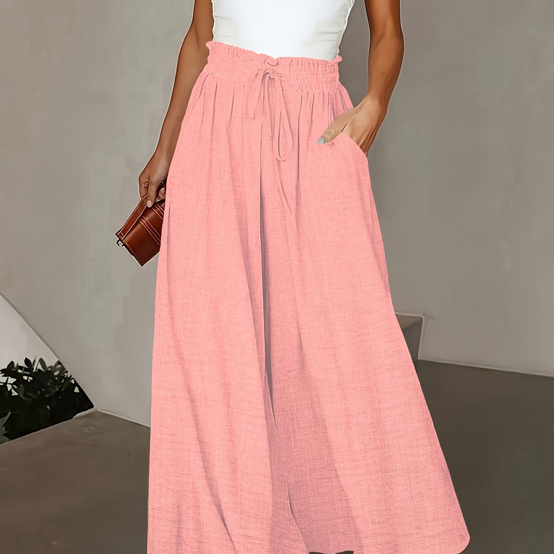 Kayla | Drawstring Wide Leg Pants