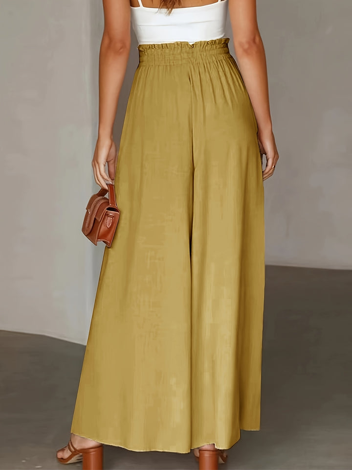 Riley | High Waist Drawstring Wide Leg Pants