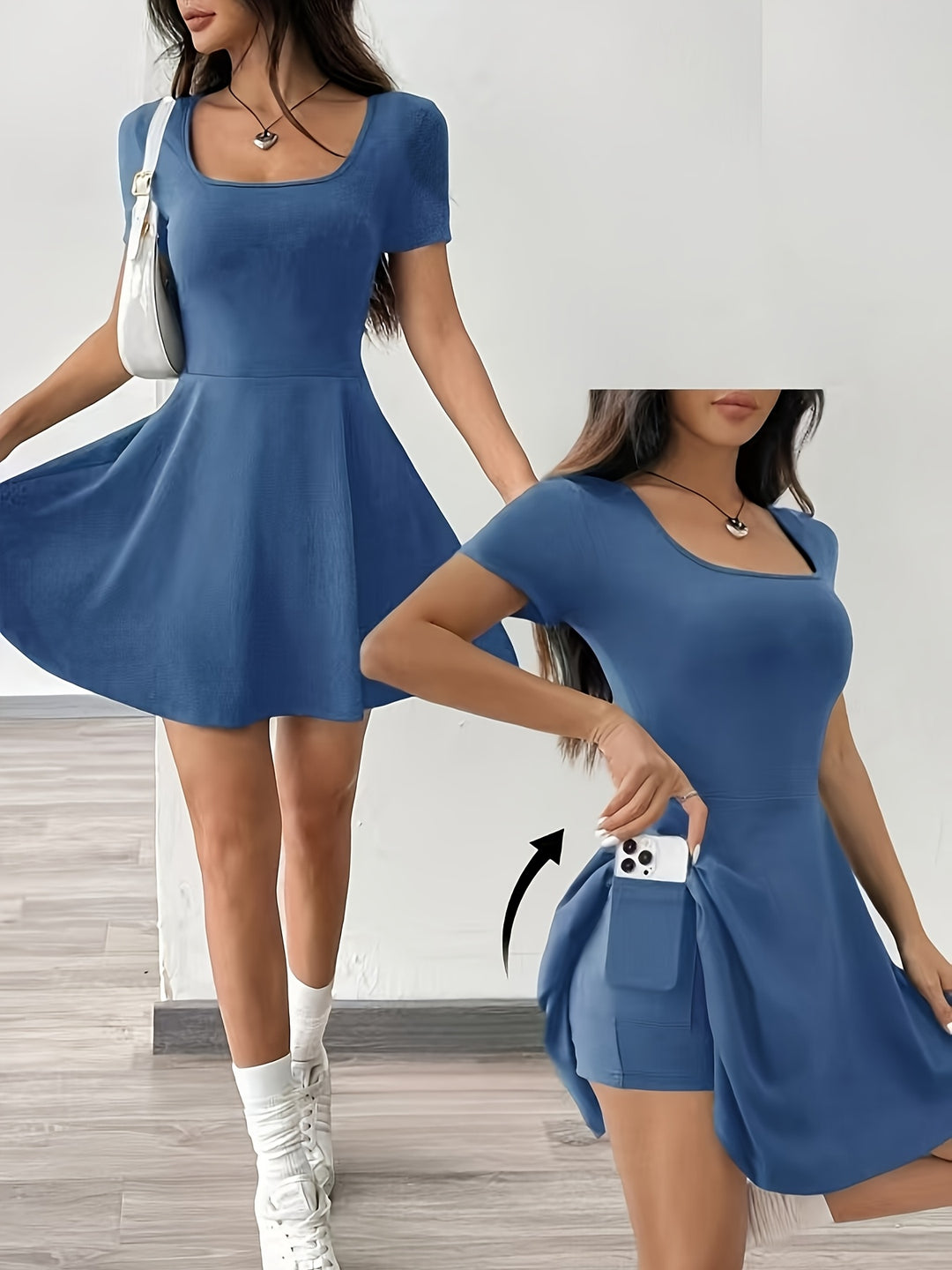 Bonnie | Square Neck Everyday Dress