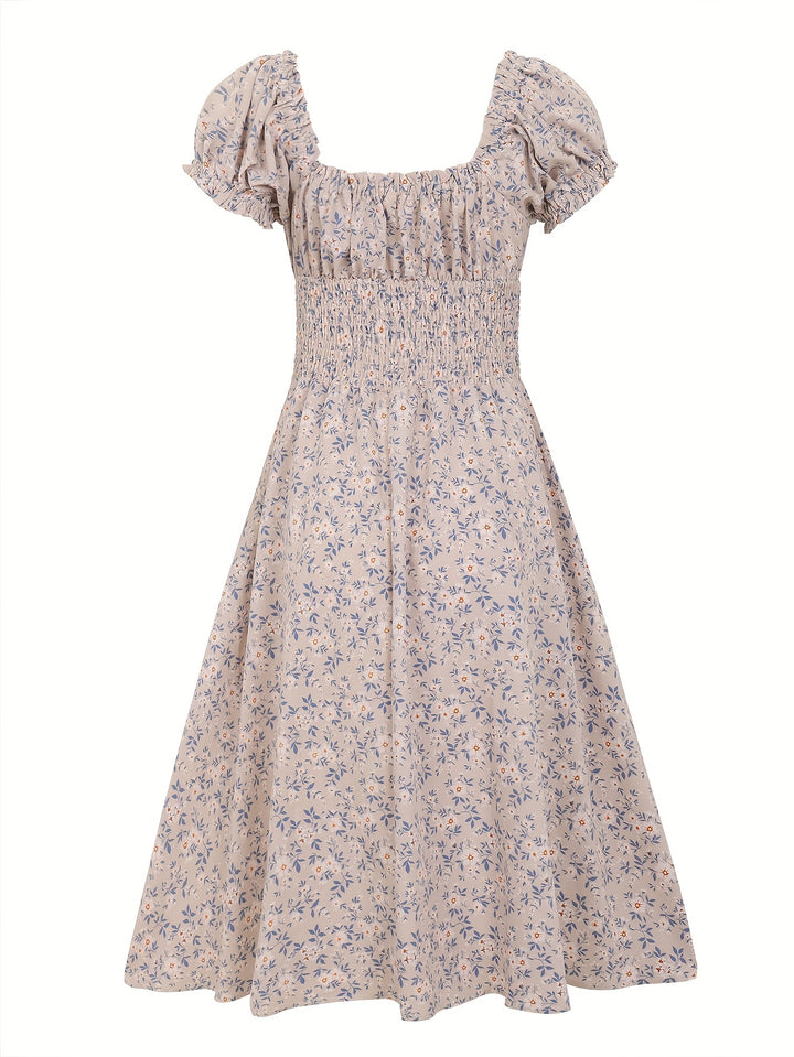 Marissa | Bohemian Pleated Midi Dress