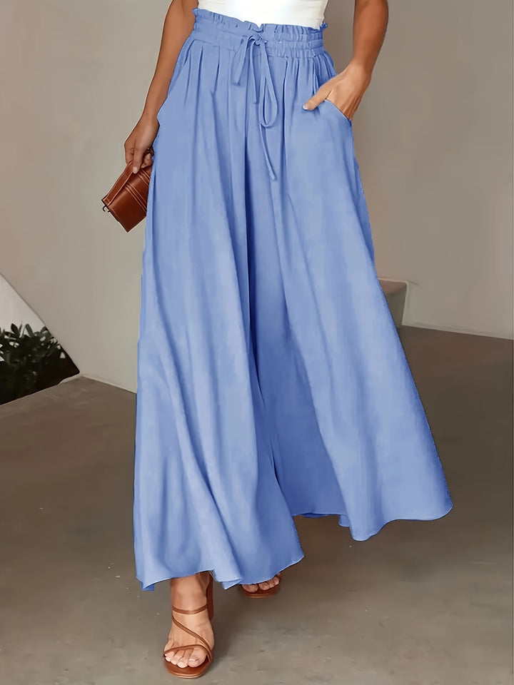 Riley | High Waist Drawstring Wide Leg Pants