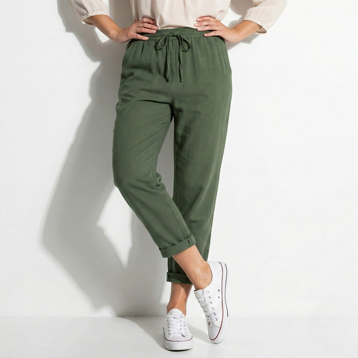 Amelia | Relaxed Fit Drawstring Trousers