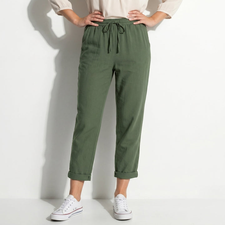 Amelia | Relaxed Fit Drawstring Trousers
