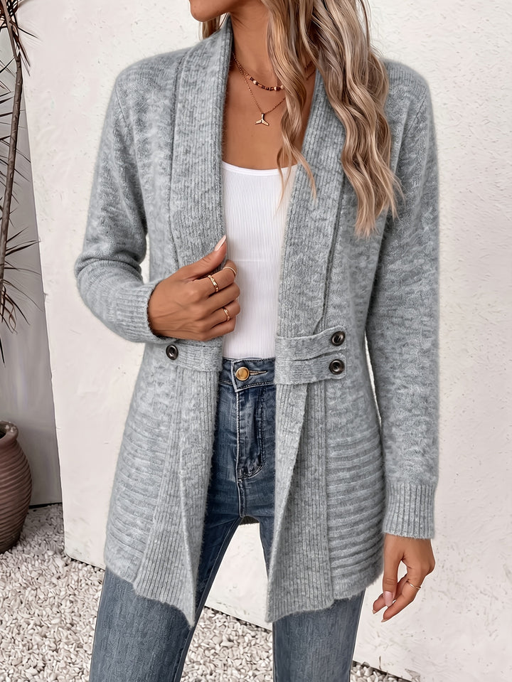 Monica | Shawl Collar Belted Cardigan