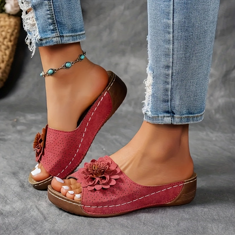 Stacy | Retro Low Heel Platform Sandals