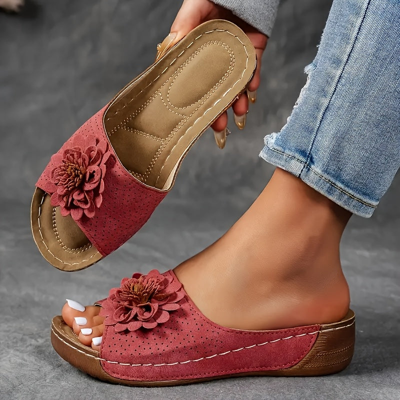 Stacy | Retro Low Heel Platform Sandals
