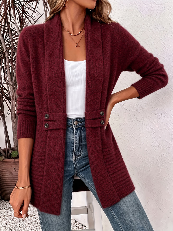 Monica | Shawl Collar Belted Cardigan