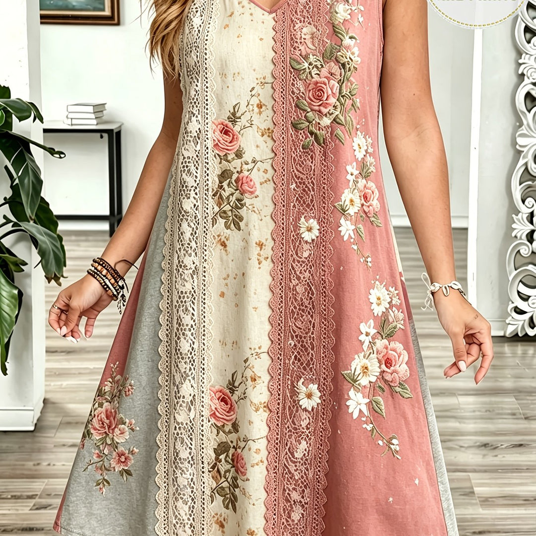 Tori | Bohemian Plus Size Maxi Dress