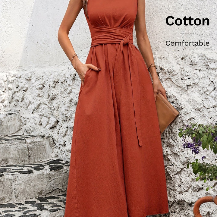 Kathleen | Sleeveless Bow Dress