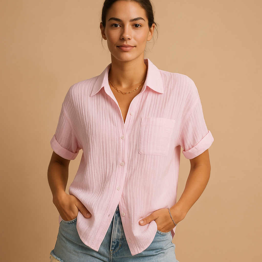 Avery | Gauze Short Sleeve Shirt
