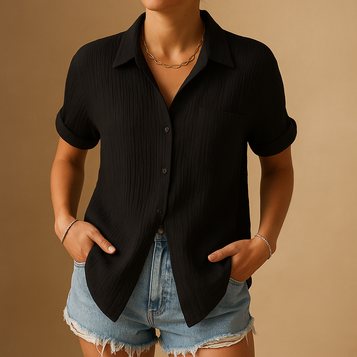 Avery | Gauze Short Sleeve Shirt