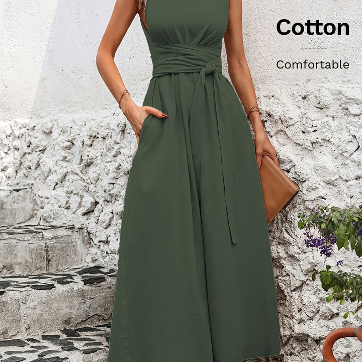 Kathleen | Sleeveless Bow Dress