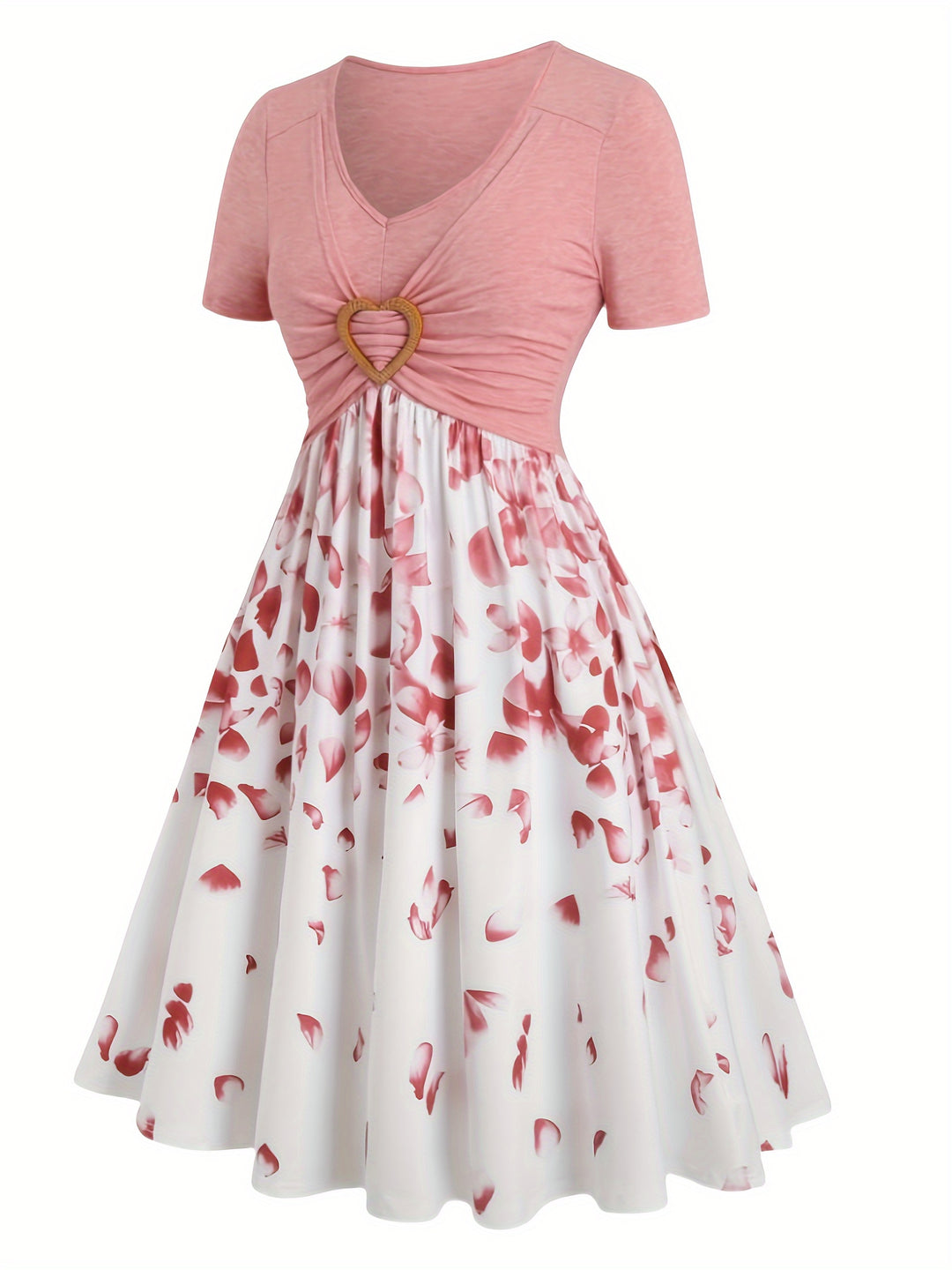 Alison | Floral V-Neck A-Line Dress