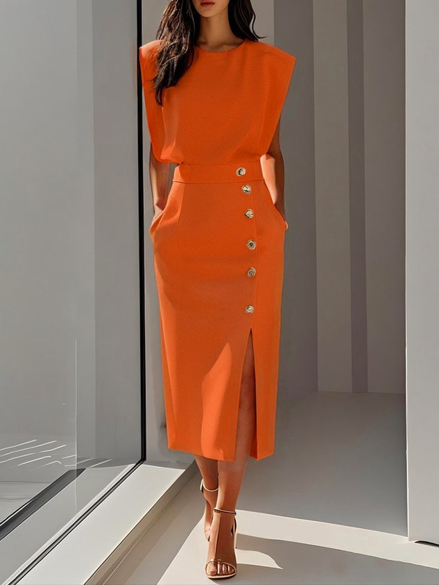 Aspen™ | Effortless Charm Midi Dress