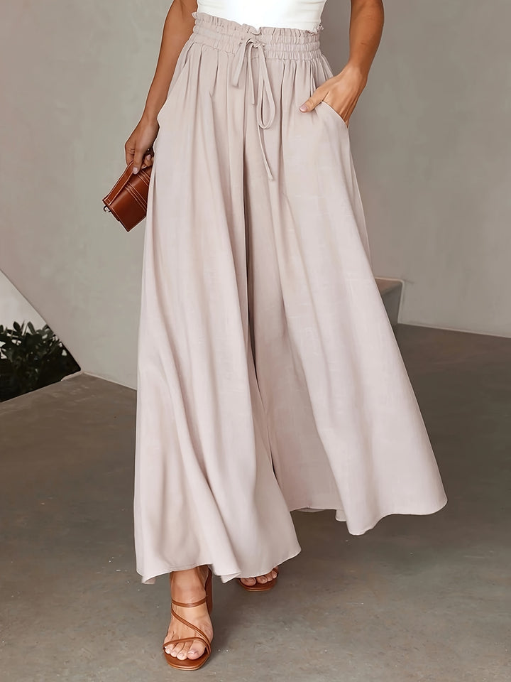Kayla | Drawstring Wide Leg Pants