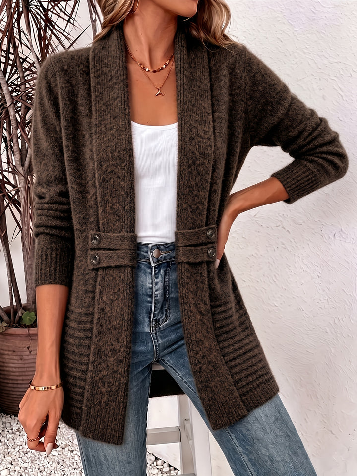 Monica | Shawl Collar Belted Cardigan