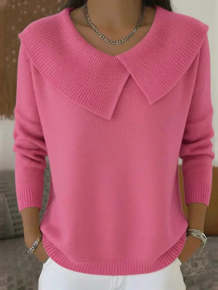 Odette | Ribbed Collar Sweater