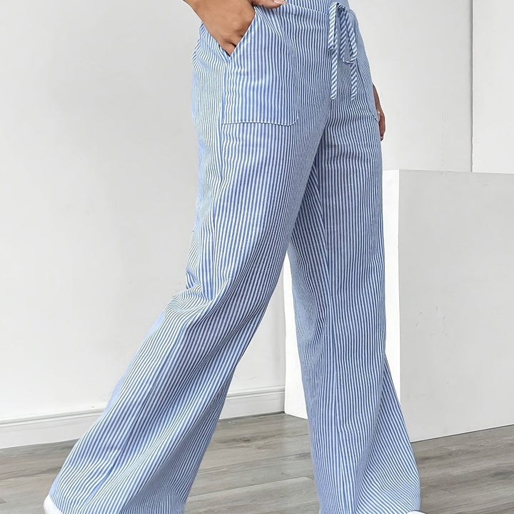 Kristin | Striped Wide Leg Pants