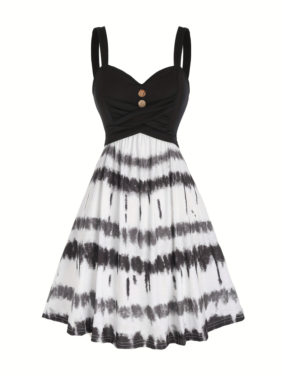 Kendra | Tie Dye Button Front Dress