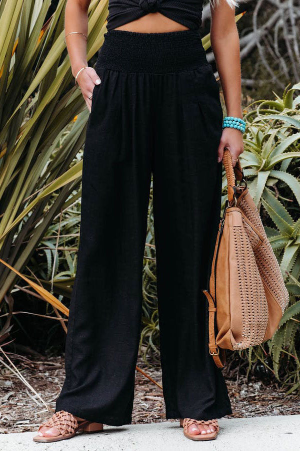 Nova | High Waist Wide Leg Trousers