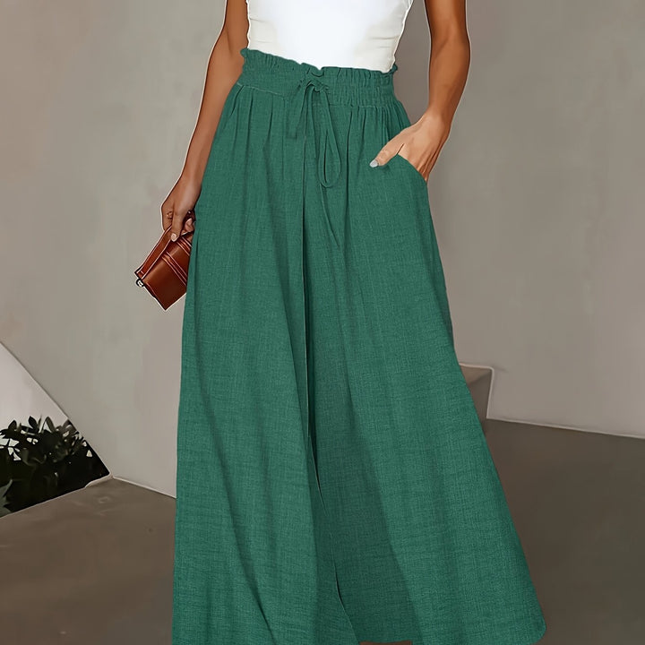Kayla | Drawstring Wide Leg Pants