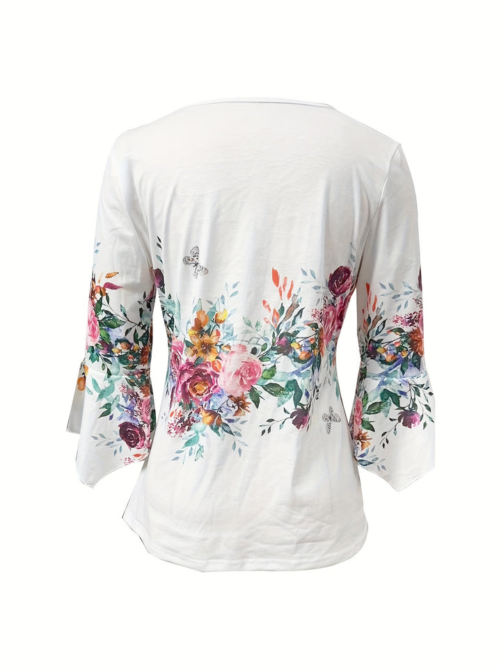 Shannon | Floral Button Front Blouse