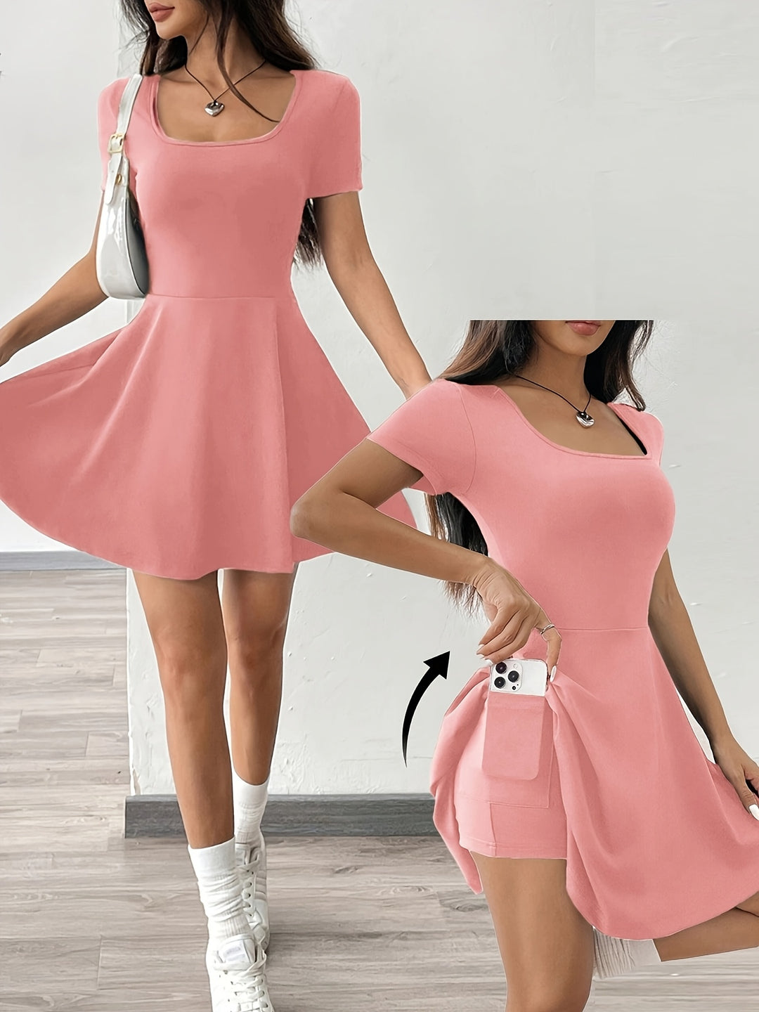 Bonnie | Square Neck Everyday Dress