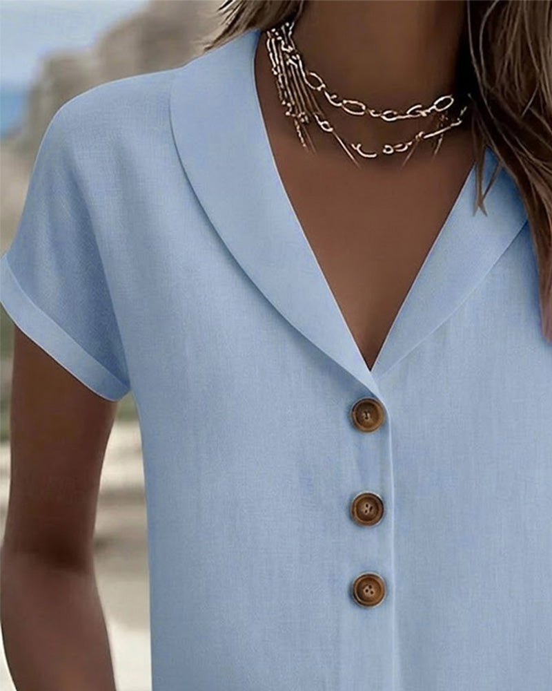 Short Sleeve Button Down Shirt