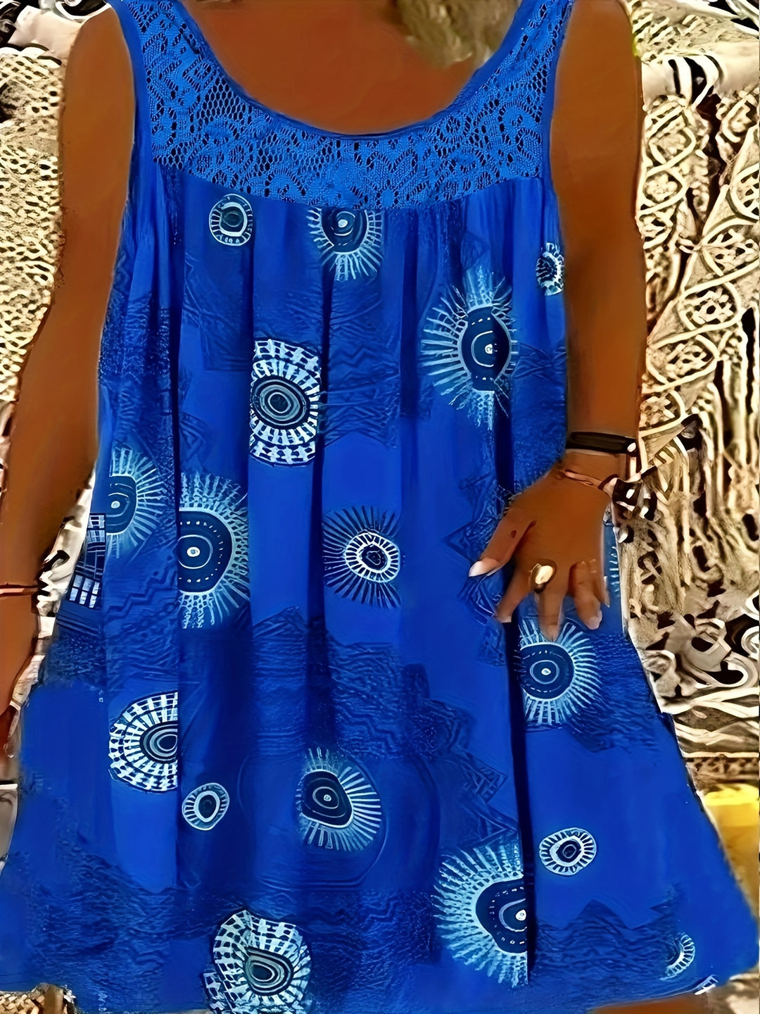 Gwen | Lace Hem A-Line Dress