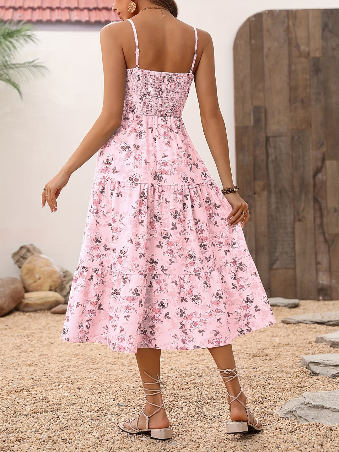 Roxie | Bohemian Floral Midi Dress