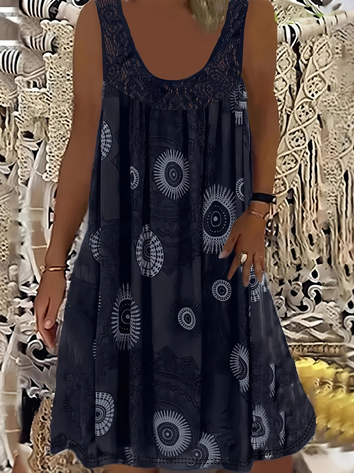 Gwen | Lace Hem A-Line Dress