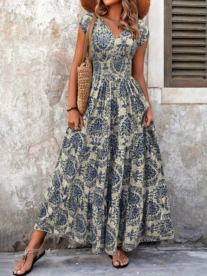 Wendy | Patchwork Print Maxi Dress