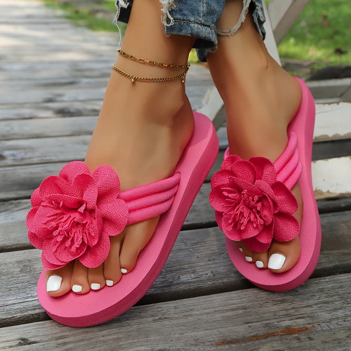 Amber | Floral Slide Sandals