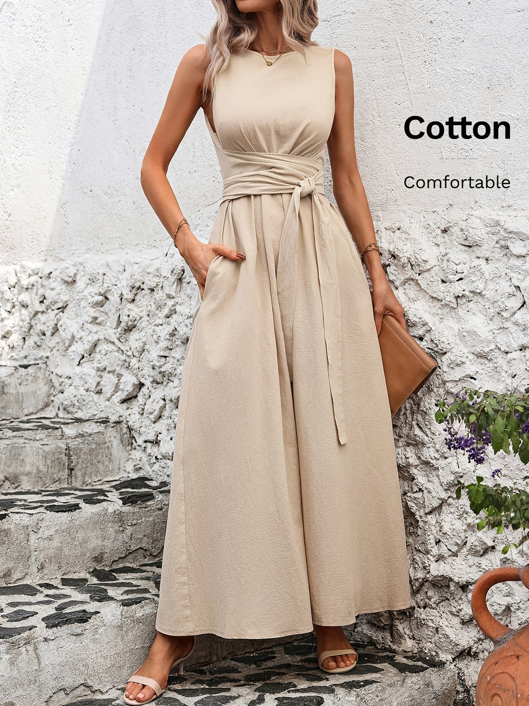 Kathleen | Sleeveless Bow Dress