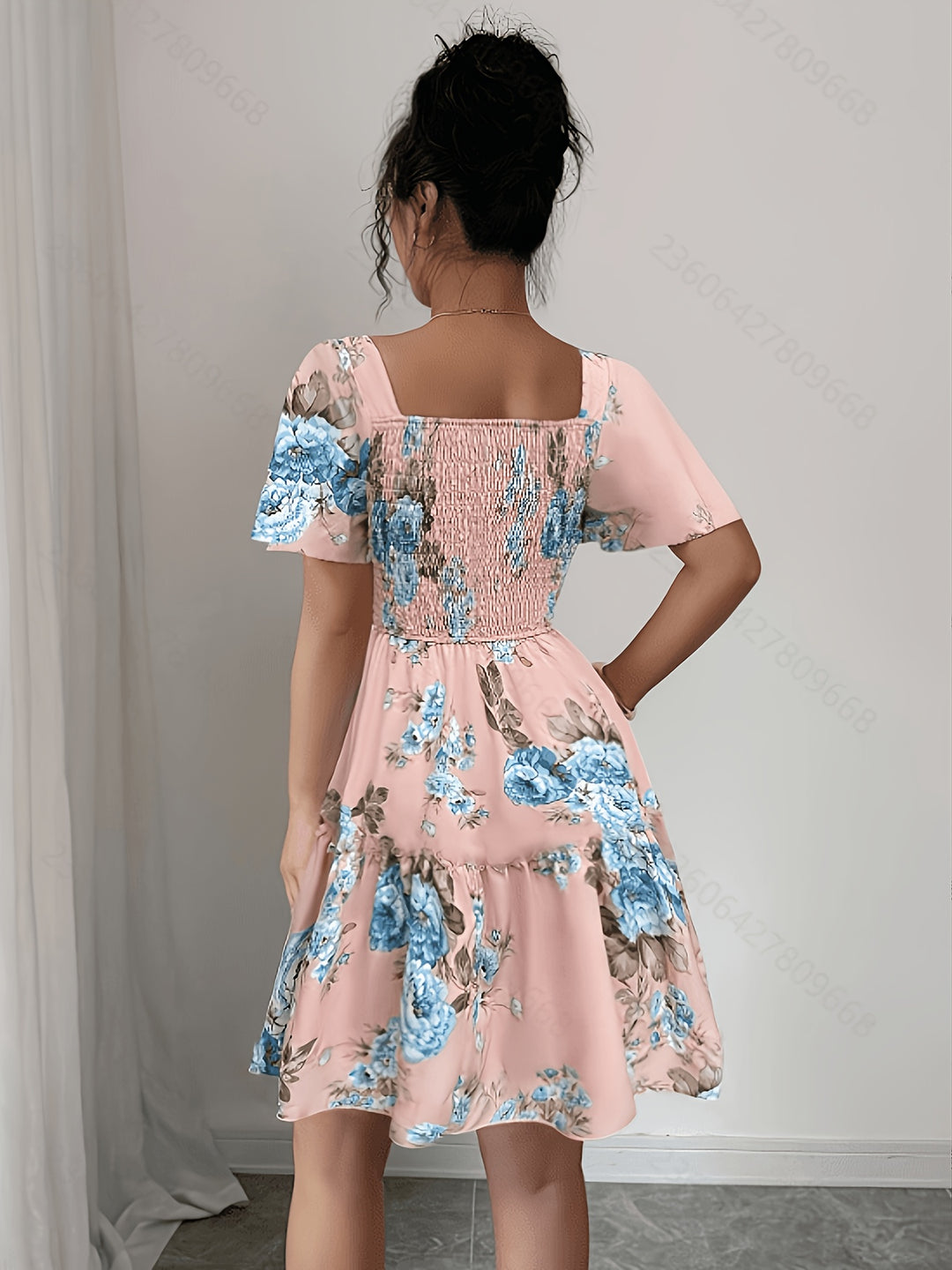 Lorraine | Floral Waist Tie Summer Dress