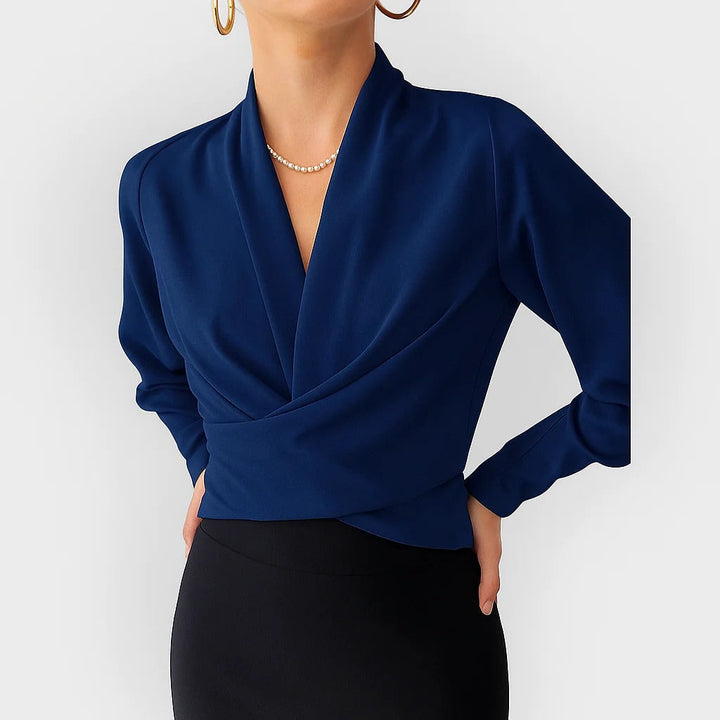 Scarlett | Satin Wrap Blouse