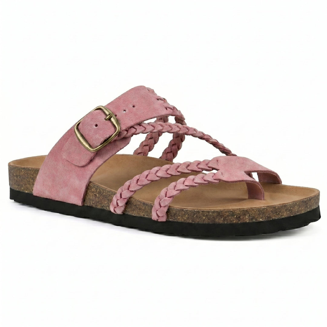 Paula | Braided Flat Sandals