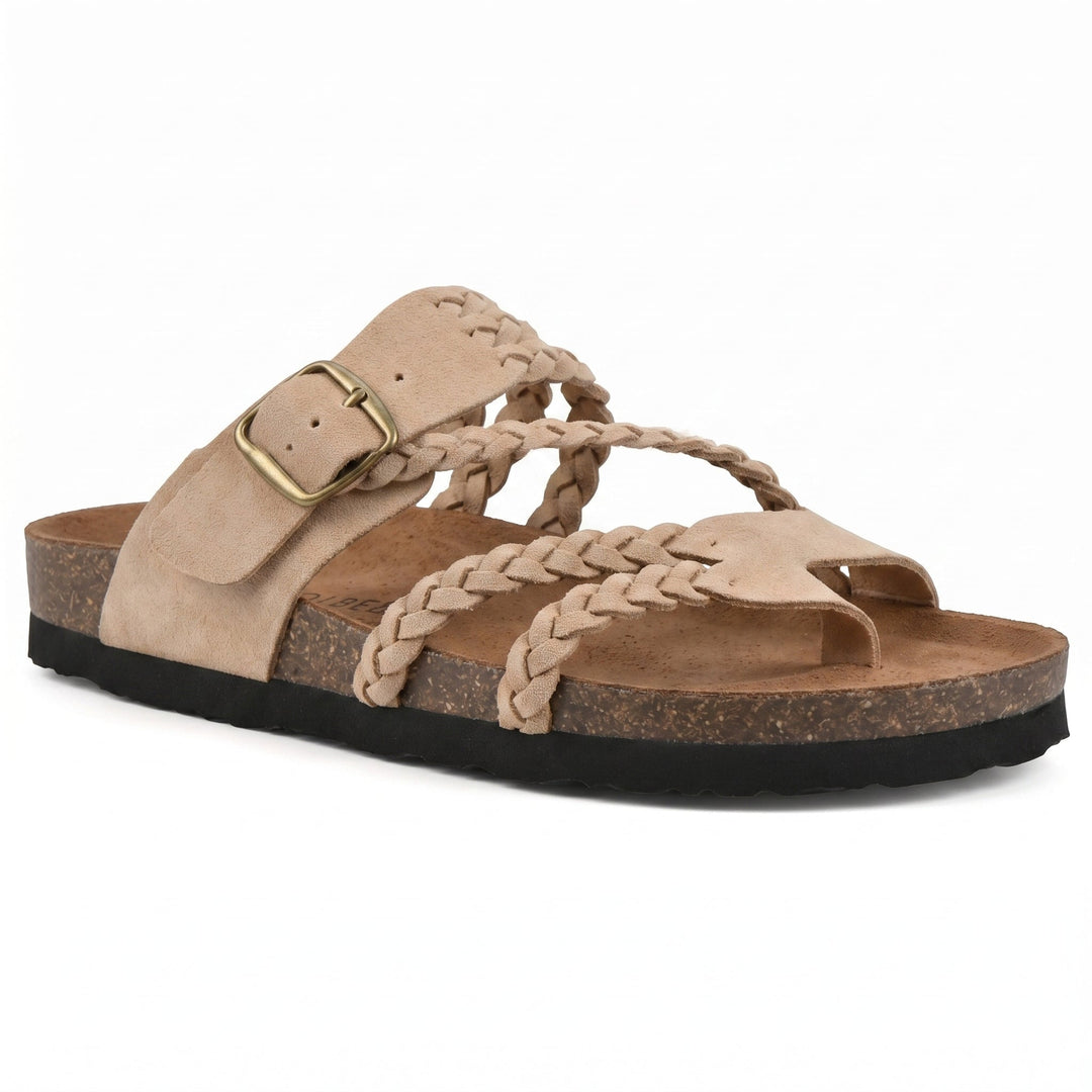 Paula | Braided Flat Sandals
