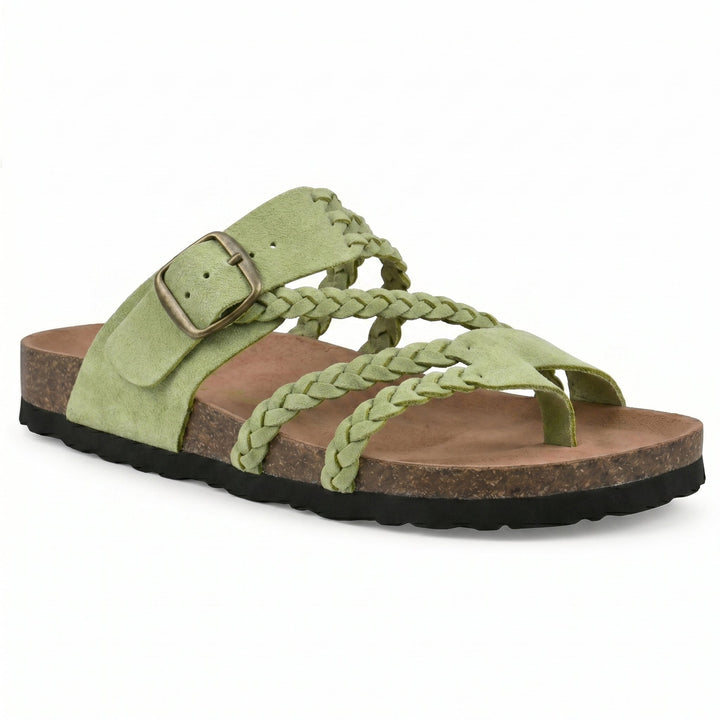 Paula | Braided Flat Sandals