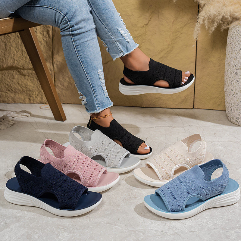 Dawn | Knit Platform Sandals