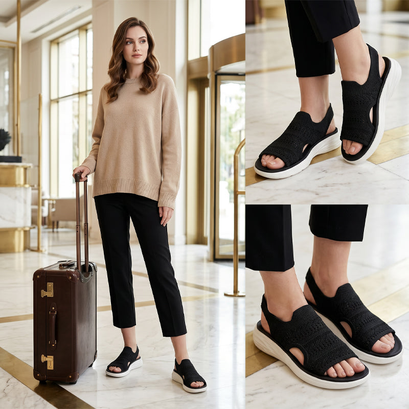 Dawn | Knit Platform Sandals
