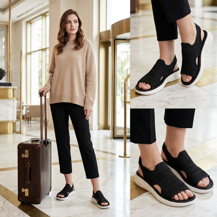Dawn | Knit Platform Sandals