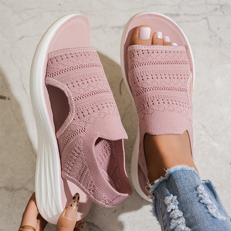 Dawn | Knit Platform Sandals