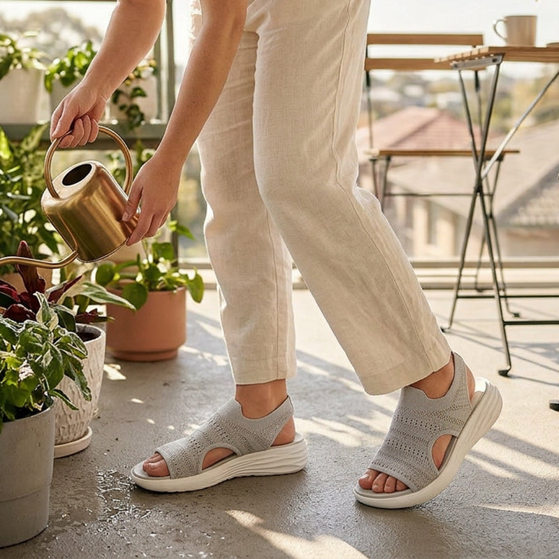 Dawn | Knit Platform Sandals