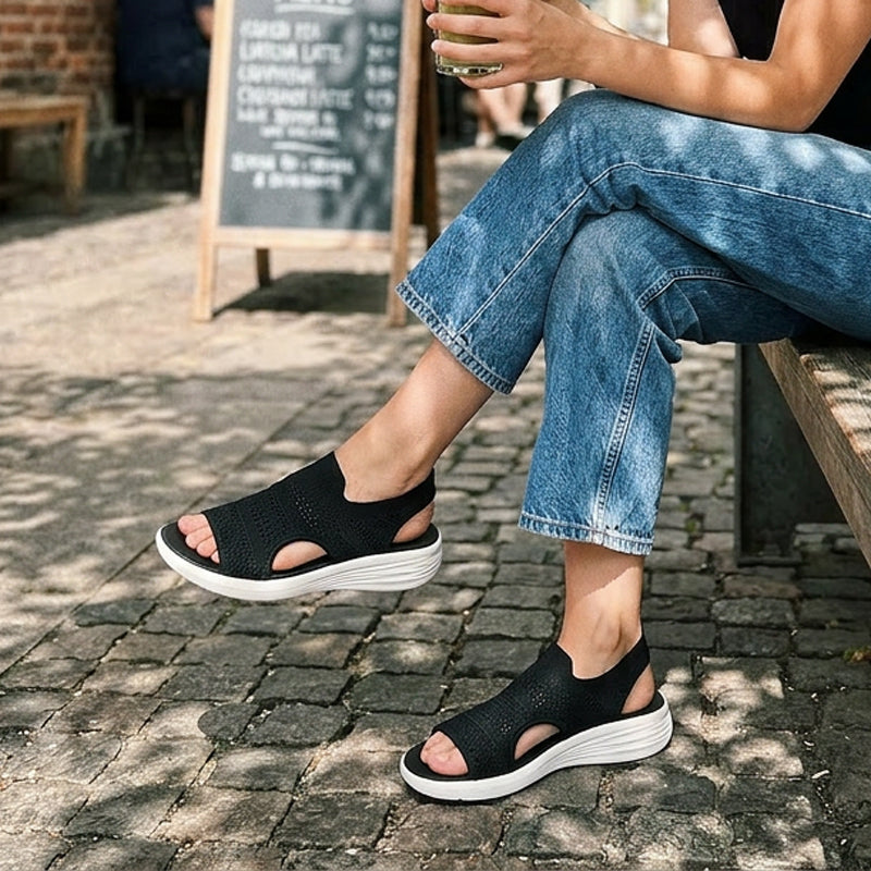 Dawn | Knit Platform Sandals